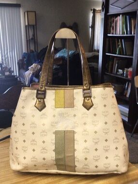 MCM Leather Tote Bag